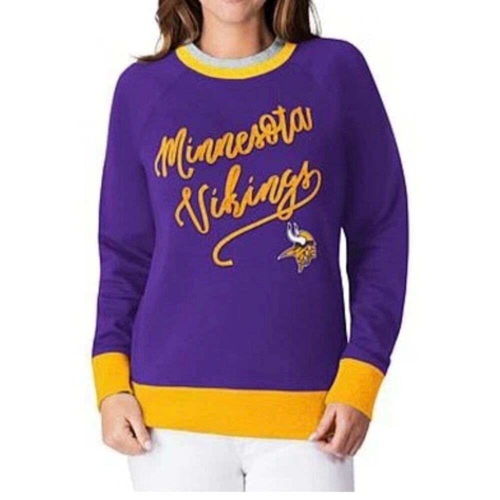 NFL Minnesota Vikings Officially Licensed Women's Hail Mary Sweatshirt size M